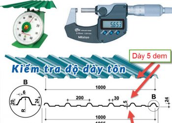 Cách kiểm tra độ dày tấm tôn