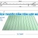 kích thước tấm tôn lợp mái
