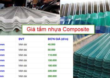 Bảng giá tấm nhựa composite mới nhất