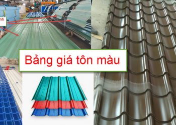 Bảng giá tôn màu