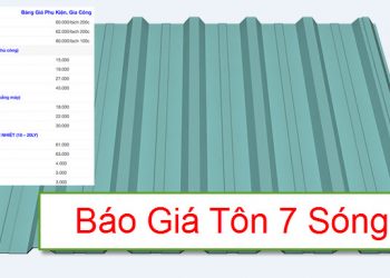 Báo giá tôn 7 sóng