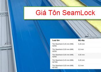 Báo giá tôn seamlock