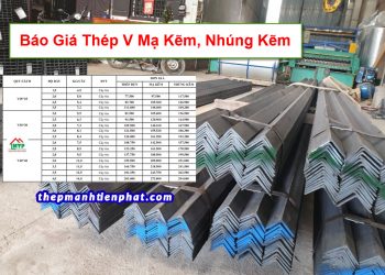 Báo giá thép v mạ kẽm