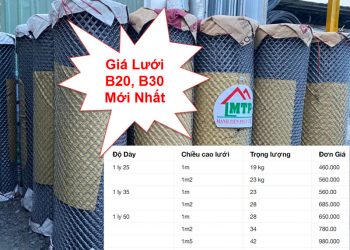 Báo giá lưới b20 b30 mới nhất