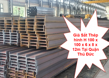 Giá Sắt Thép hình H 100 x 100 x 6 x 8 x 12m Tại Quận Thủ Đức