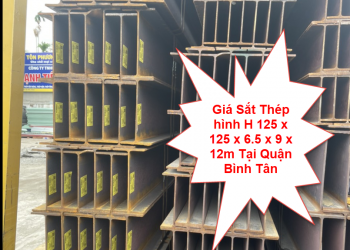 Giá Sắt Thép hình H 125 x 125 x 6.5 x 9 x 12m Tại Quận Bình Tân