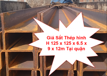 Giá Sắt Thép hình H 125 x 125 x 6.5 x 9 x 12m Tại quận 11