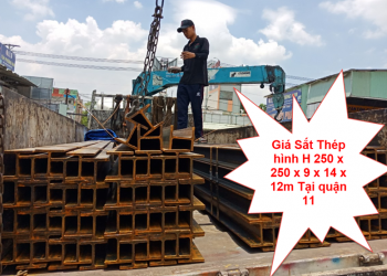 Giá Sắt Thép hình H 250 x 250 x 9 x 14 x 12m Tại quận 11