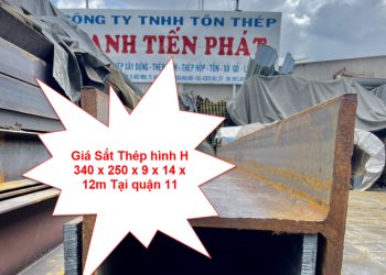 Giá Sắt Thép hình H 340 x 250 x 9 x 14 x 12m Tại quận 11