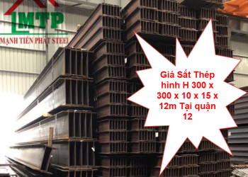 Giá Sắt Thép hình H 300 x 300 x 10 x 15 x 12m Tại quận 12
