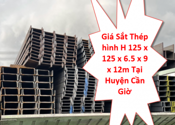 Giá Sắt Thép hình H 125 x 125 x 6.5 x 9 x 12m Tại Huyện Cần Giờ