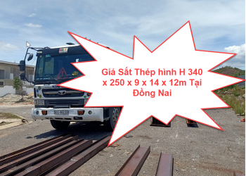 Giá Sắt Thép hình H 340 x 250 x 9 x 14 x 12m Tại Đồng Nai