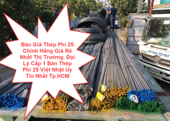 Báo Giá Thép Phi 25 Chính Hãng Giá Rẻ Nhất Thị Trường. Đại Lý Cấp 1 Bán Thép Phi 25 Việt Nhật Uy Tín Nhất Tp.HCM