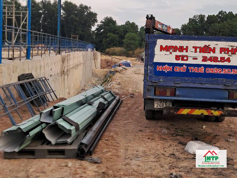 Giao tôn Đông Á và máng xối cho công trình xử lý chất thải tại Tây Ninh