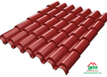 Giá tôn lạnh mạ màu đỏ đậm Hoa Sen