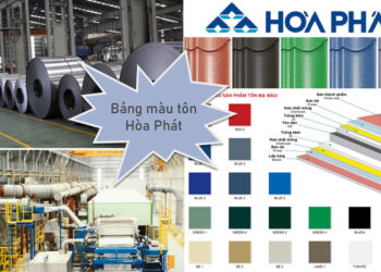 Cập nhật bảng màu tôn Hòa Phát mới nhất hiện nay