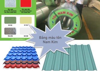 Cập nhật bảng màu tôn Nam Kim mới và chuẩn nhất