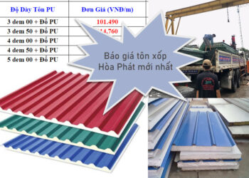 Cập nhật giá tôn xốp Hòa Phát mới - Chiết khấu cao