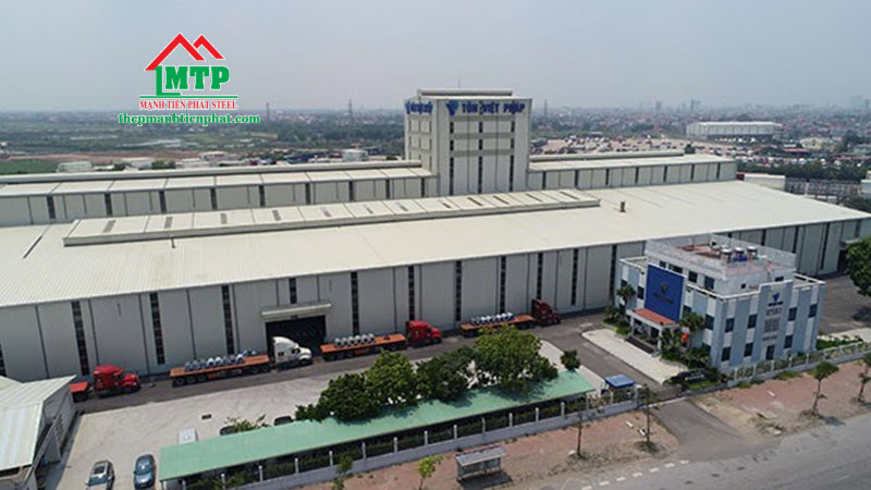 Hệ thống nhà máy tôn Việt Pháp