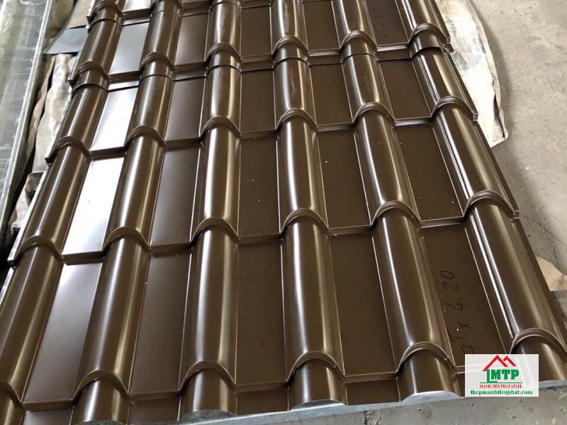 Tôn giả ngói Hoa Sen màu nâu đất