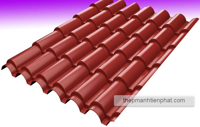 Tôn sóng ngói Ruby Hoa Sen