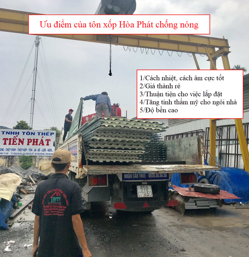 Ưu điểm của tôn xốp Hòa Phát