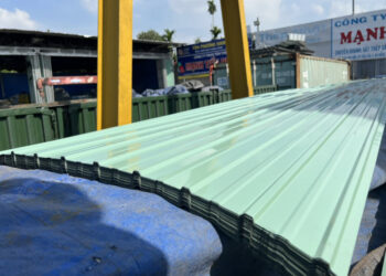 Tôn laphong màu xanh lam đẹp, giá rẻ, ưu đãi 5-10%