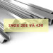 So sánh inox 201 và 430