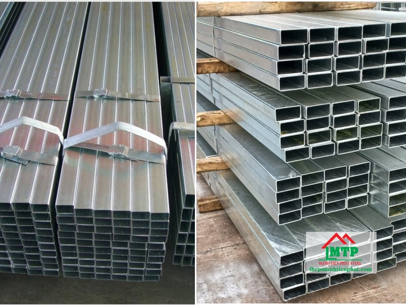 Thép hộp Nam Kim rất đa dạng quy cách, bao gồm thép mạ kẽm và mạ kẽm nhúng nóng