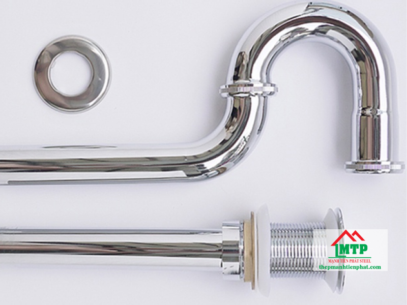 Cấu tạo ống xi phông inox có 5 phần, giúp liên kết chặt chẽ với các bộ phận khác