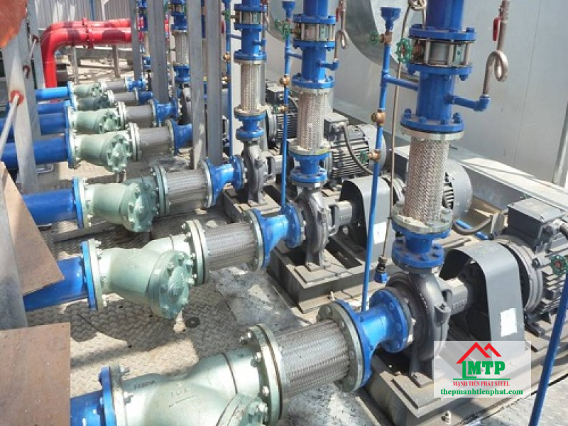 Ống chống rung inox được ứng dụng trong hệ thống đường ống công nghiệp