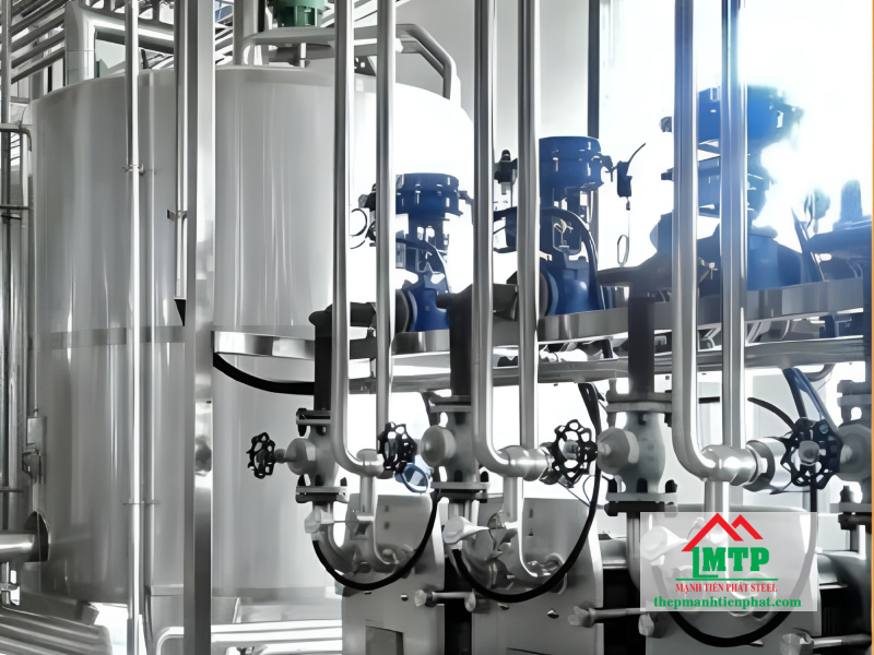 Ống inox phi 14 làm hệ thống ống dẫn trong công nghiệp