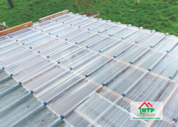 Tôn nhựa lấy sáng 5 sóng trắng trong FRP