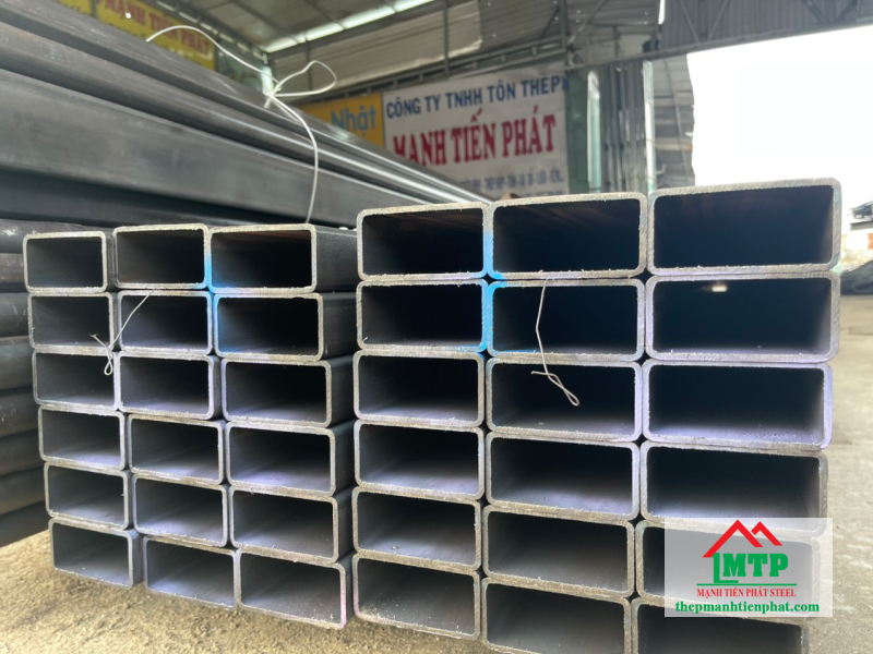 Thép hộp chữ nhật 50x100x5ly đen