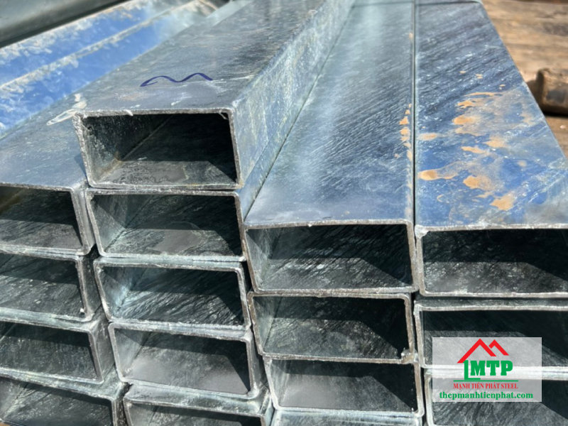 Thép hộp chữ nhật 50x100x5ly mạ kẽm