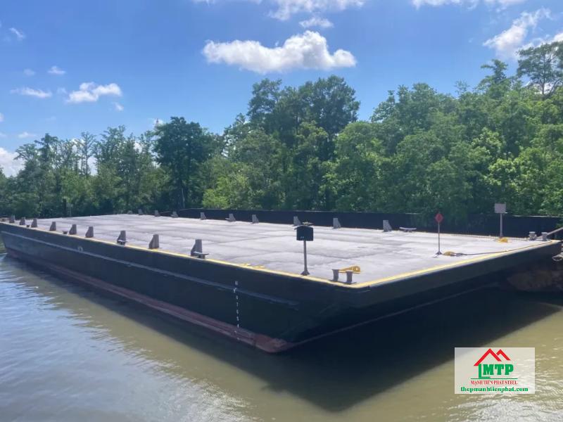 Sàn xà lan đóng từ thép tấm đăng kiểm 