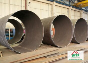 Gia công uốn lốc cuốn cuộn sắt thép tấm thành ống dày 2 - 25ly