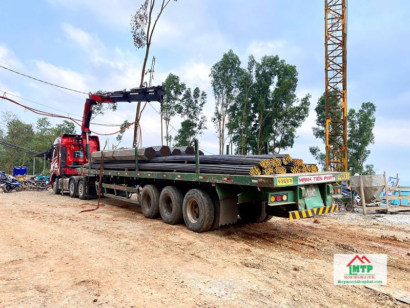 Giao 20 tấn thép Việt Nhật cho công trình tại Núi Chứa Chan, Đồng Nai