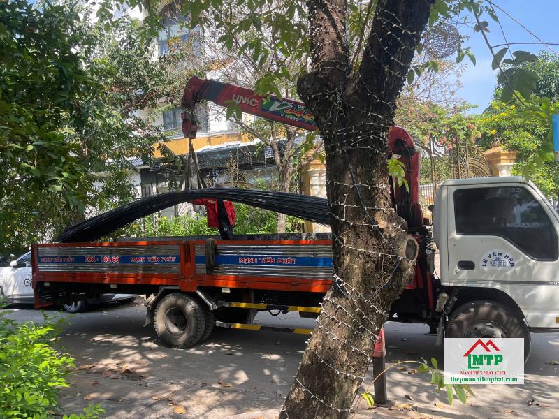 Bàn giao 5 tấn thép Việt Nhật D16, D18 tại đường Sư Vạn Hạnh, Quận 10 cho công trình nhà phố 3 tầng