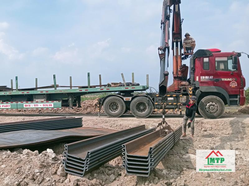 Thép Mạnh Tiến Phát nhận ép cừ larsen tại Long An, cho thuê cừ, vận chuyển tận nơi